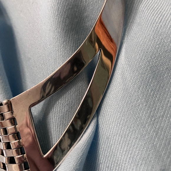 Solid Sterling Silver Collar Necklace - Picture 5 of 9